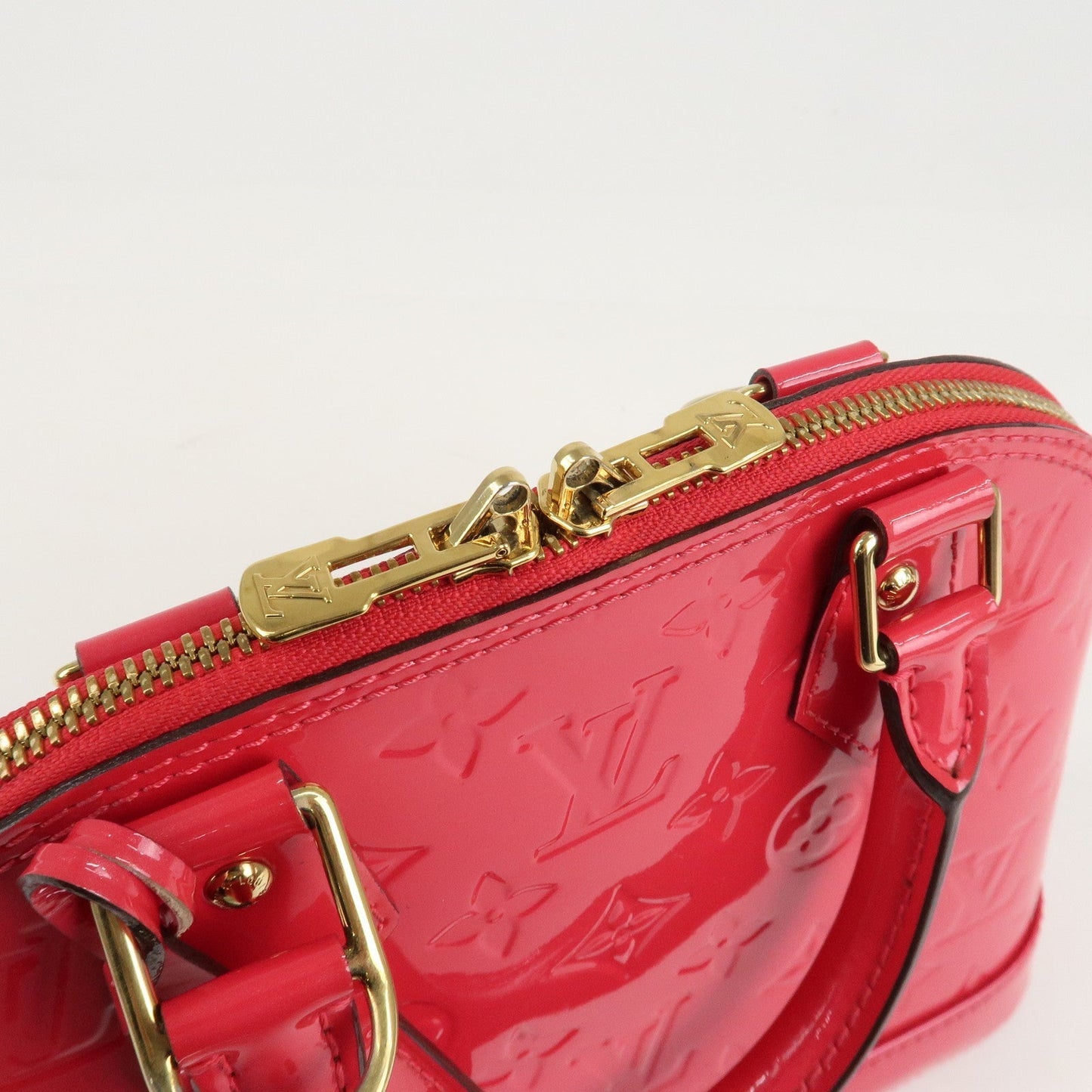 Louis Vuitton Monogram Vernis Alma BB 2Way Bag Rose Indien M91771