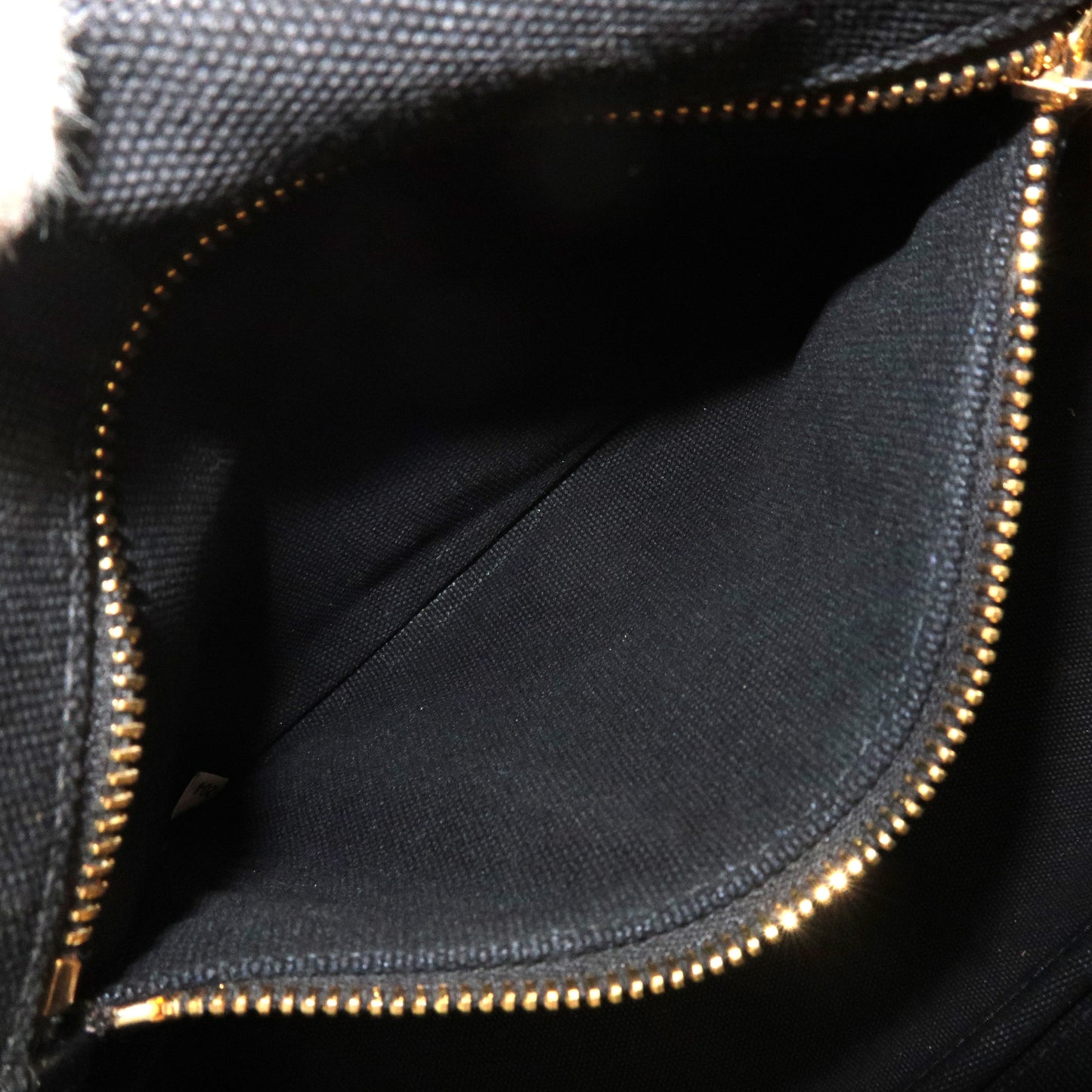 Prada Canapa Mini Canvas Tote Bag Hand Bag Black