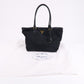 Prada Nylon Leather Tote Bag Shoulder Bag Black 1BG158