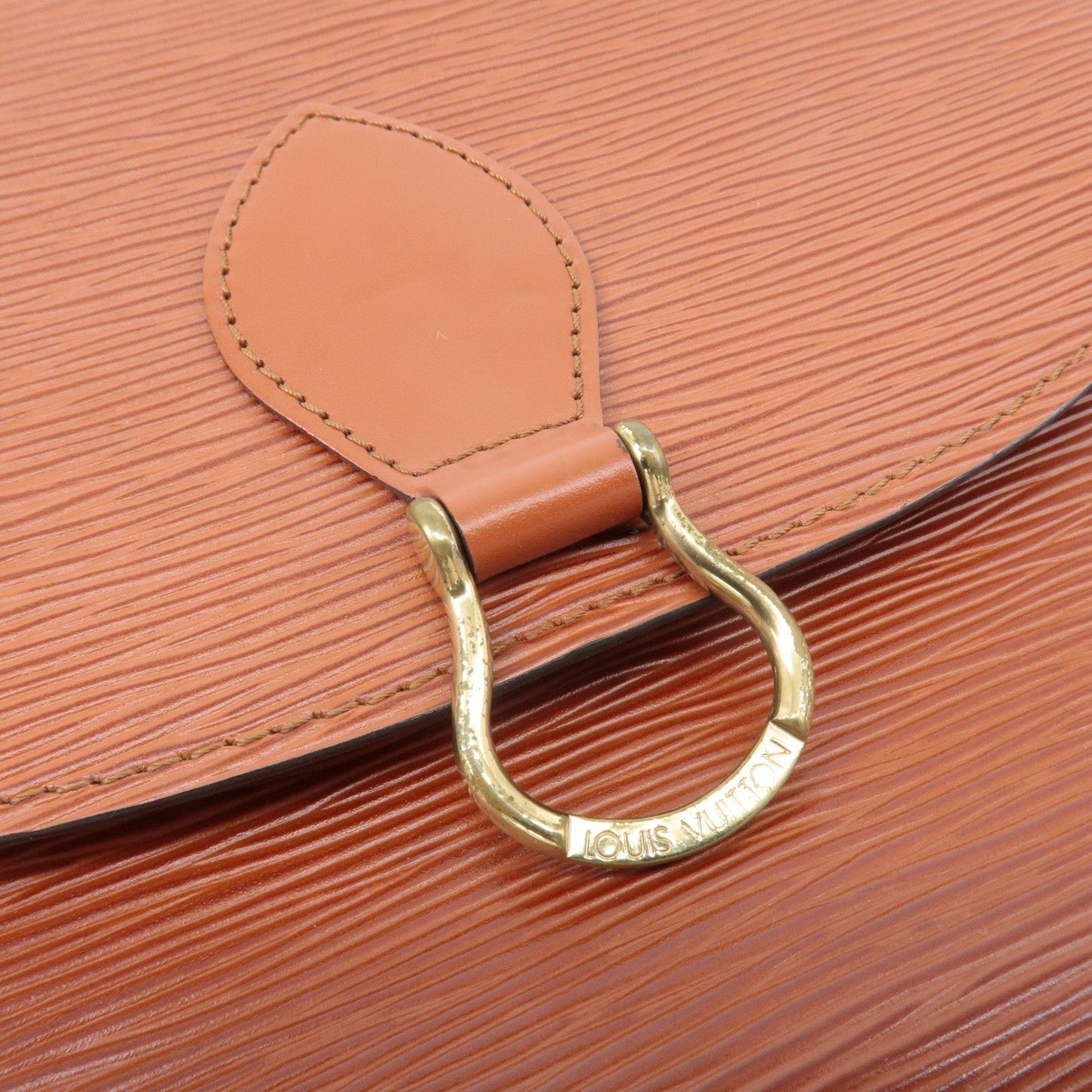 Louis Vuitton Epi Saint Cloud Shoulder Bag Kenya Brown M52193