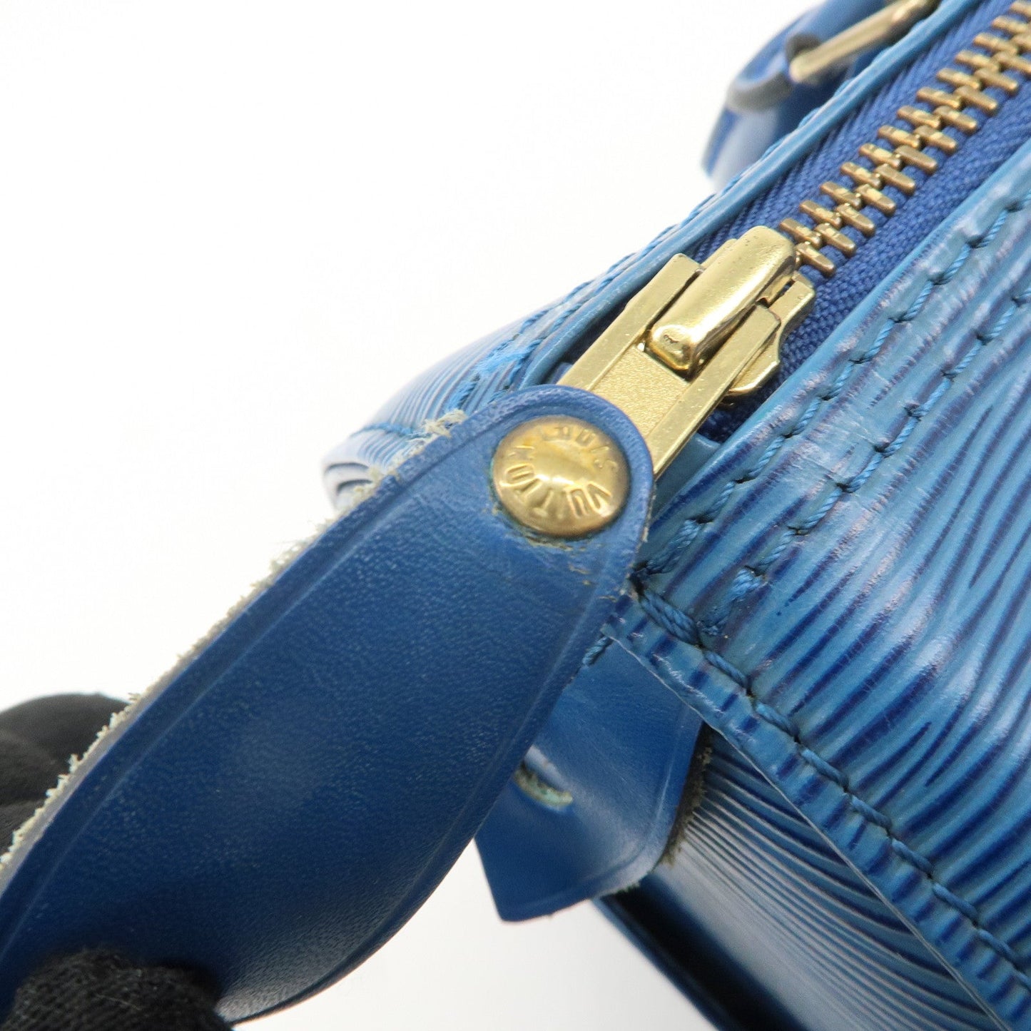 Louis Vuitton Epi Speedy 30 Hand Bag Boston Bag Blue M43005
