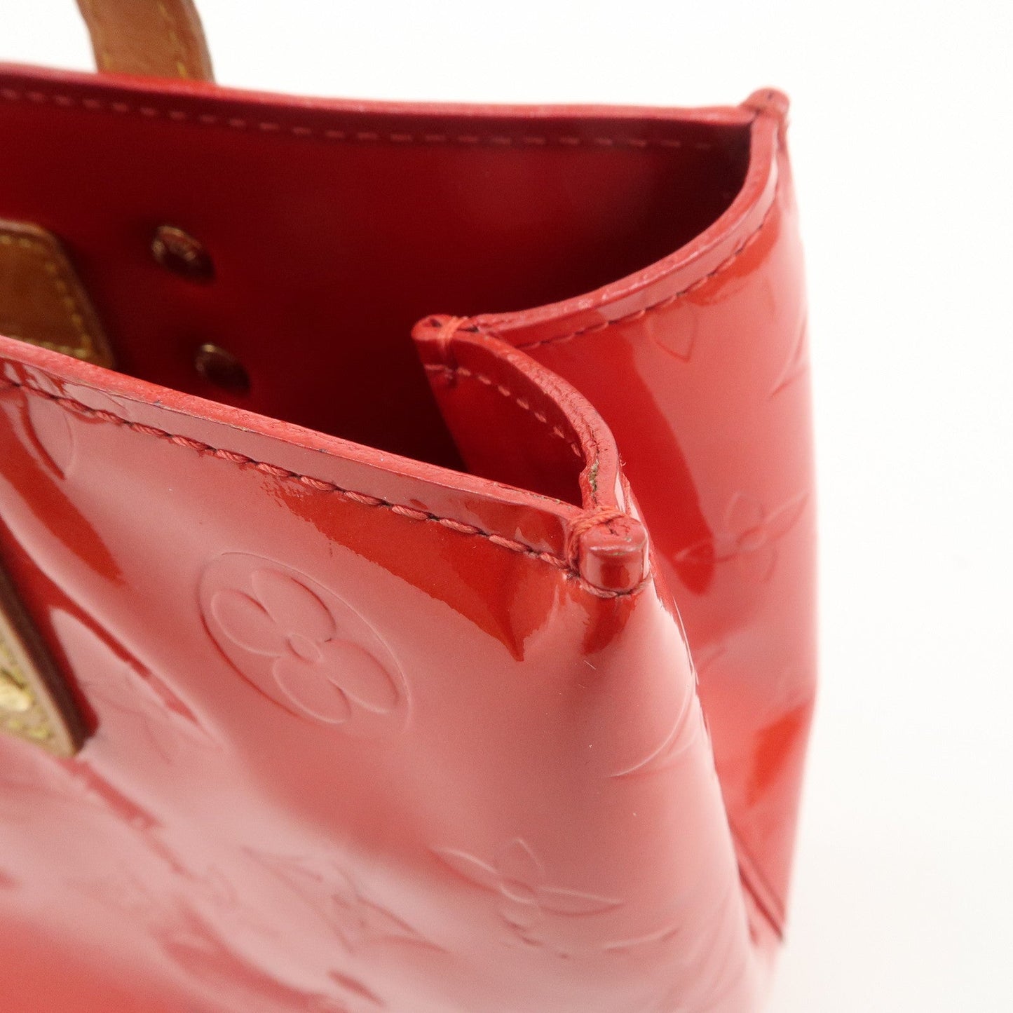 Louis Vuitton Monogram Vernis Lead PM Hand Bag M91088 Rouge