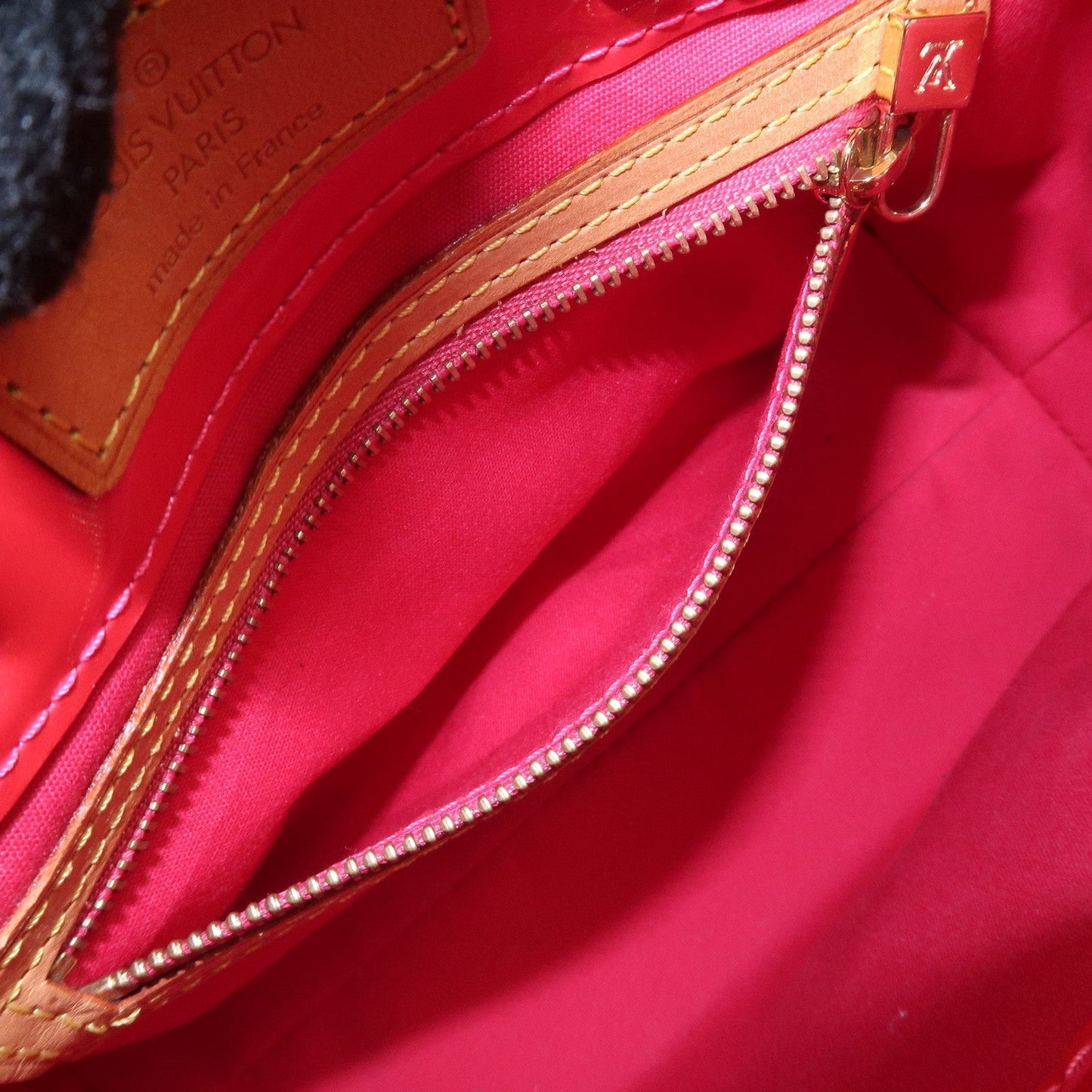 Louis Vuitton Monogram Vernis Lead PM Hand Bag Pink M91221