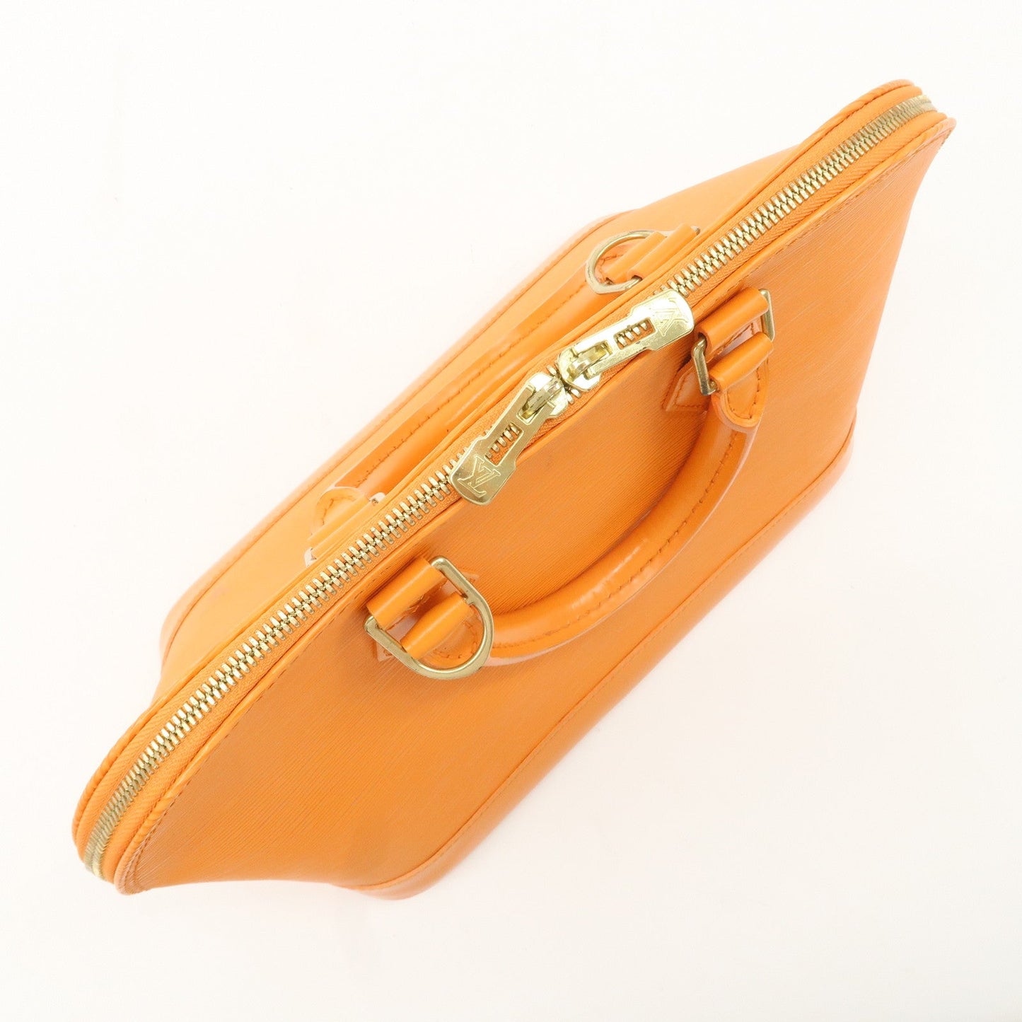 Louis Vuitton Epi Alma Hand Bag Mandarin Orange M5124H