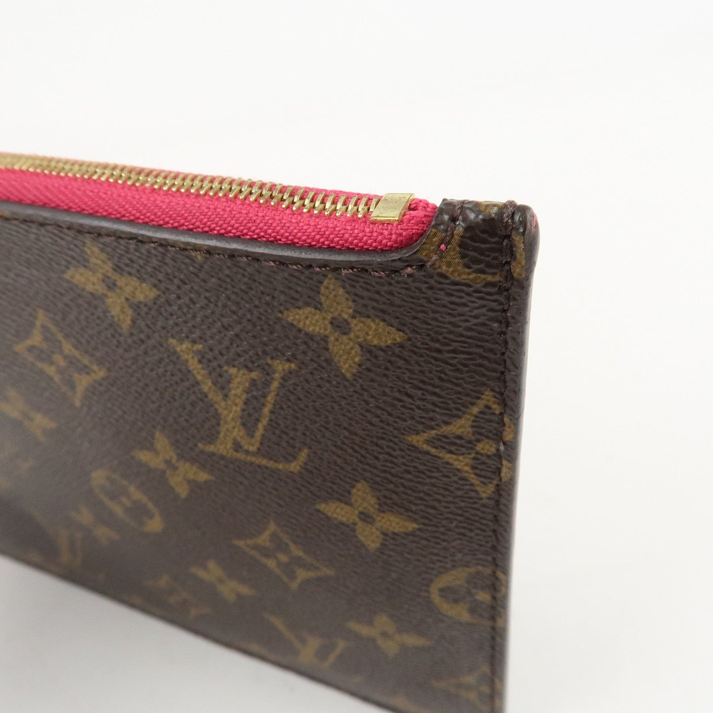 Louis Vuitton Monogram Pouch for Neverfull MM Tote Bag Fuchsia