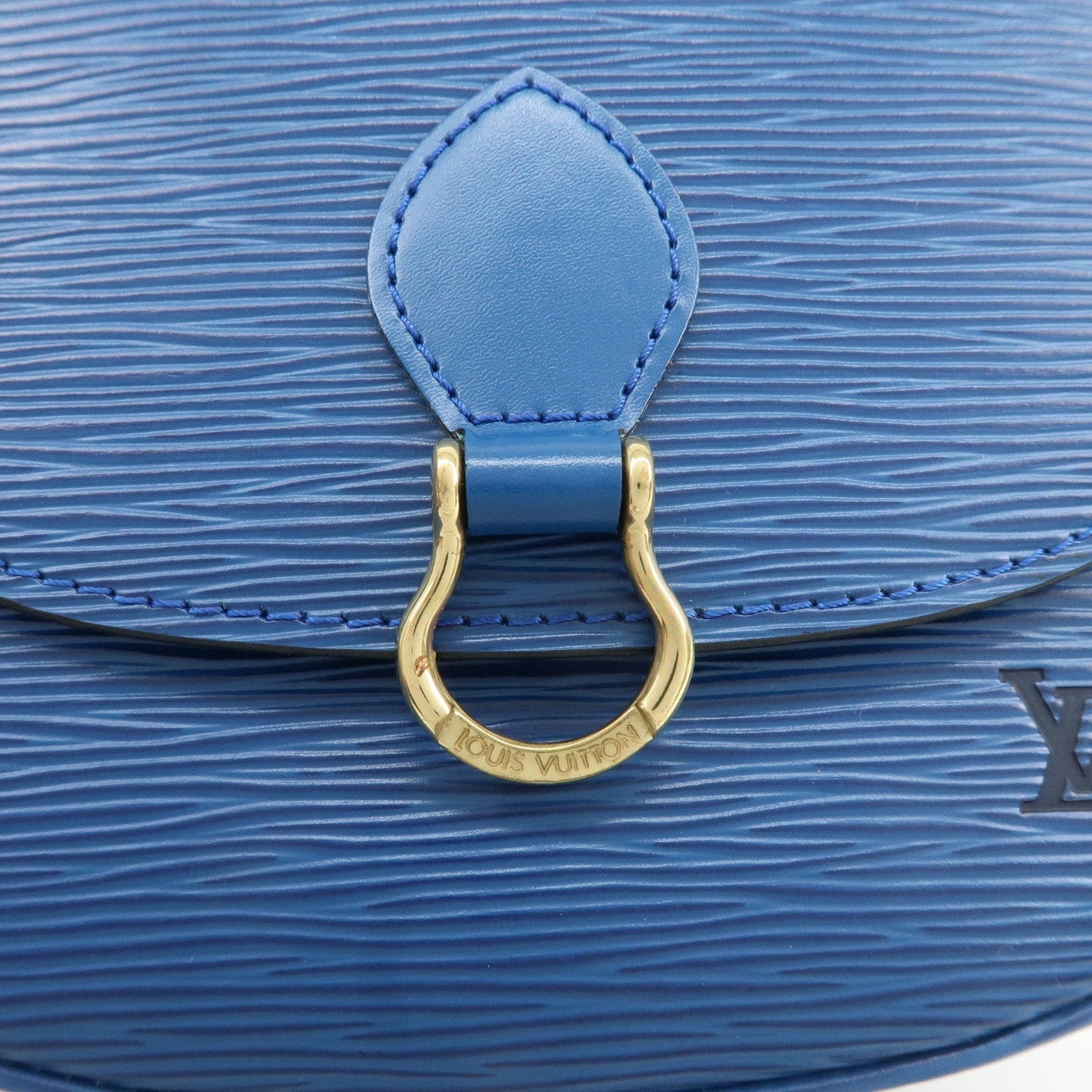 Louis Vuitton Epi Mini Saint Cloud Shoulder Bag Blue M52215