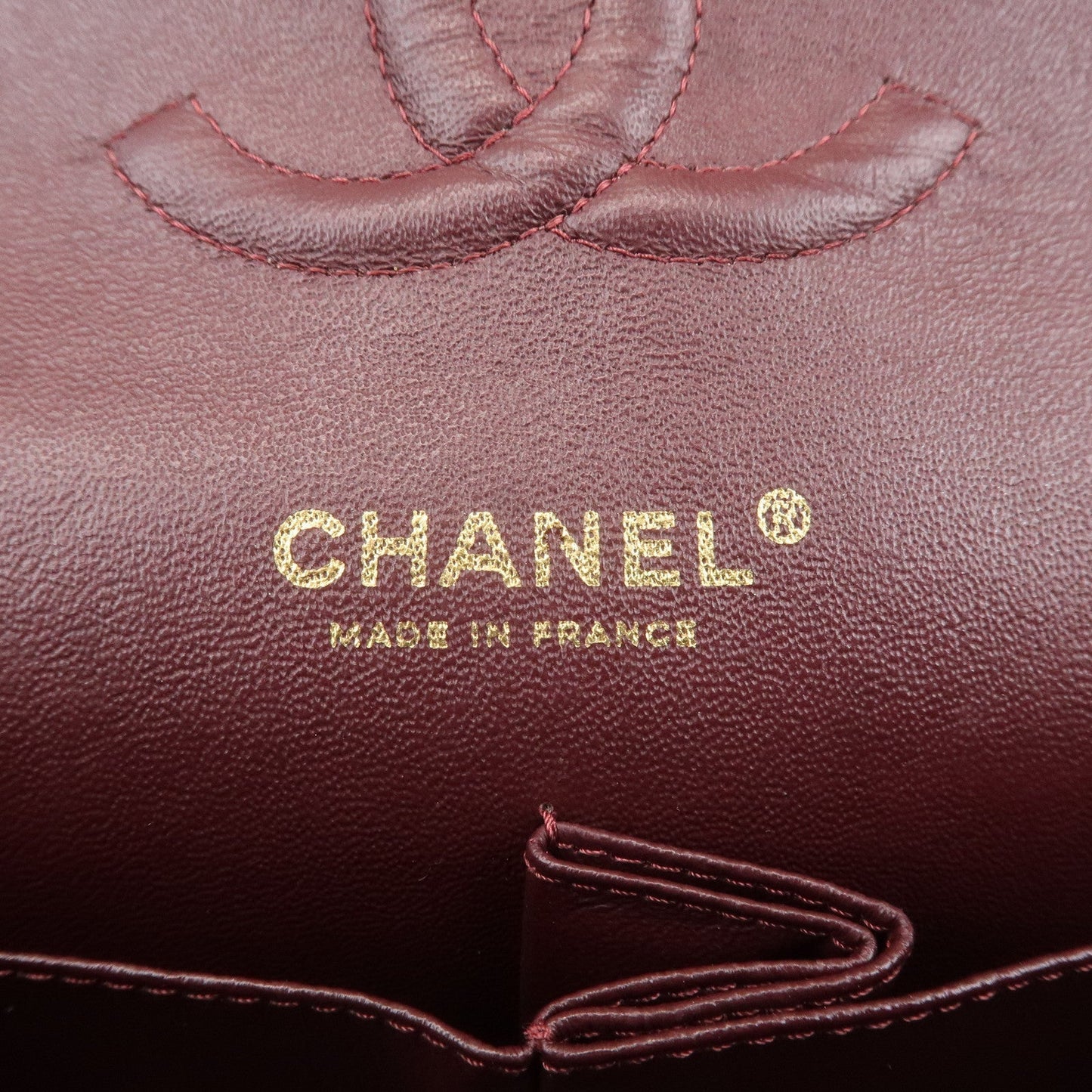 CHANEL Matelasse 25 Lamb Skin Double Flap Shoulder Bag A01112