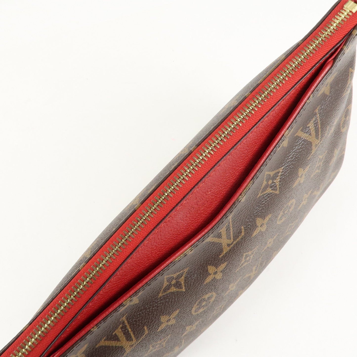Louis Vuitton Monogram Pallas Beauty Case Brown Red M64123