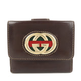 GUCCI Interlocking G Sherry Double Hook Bi-Fold Wallet 162760  d
