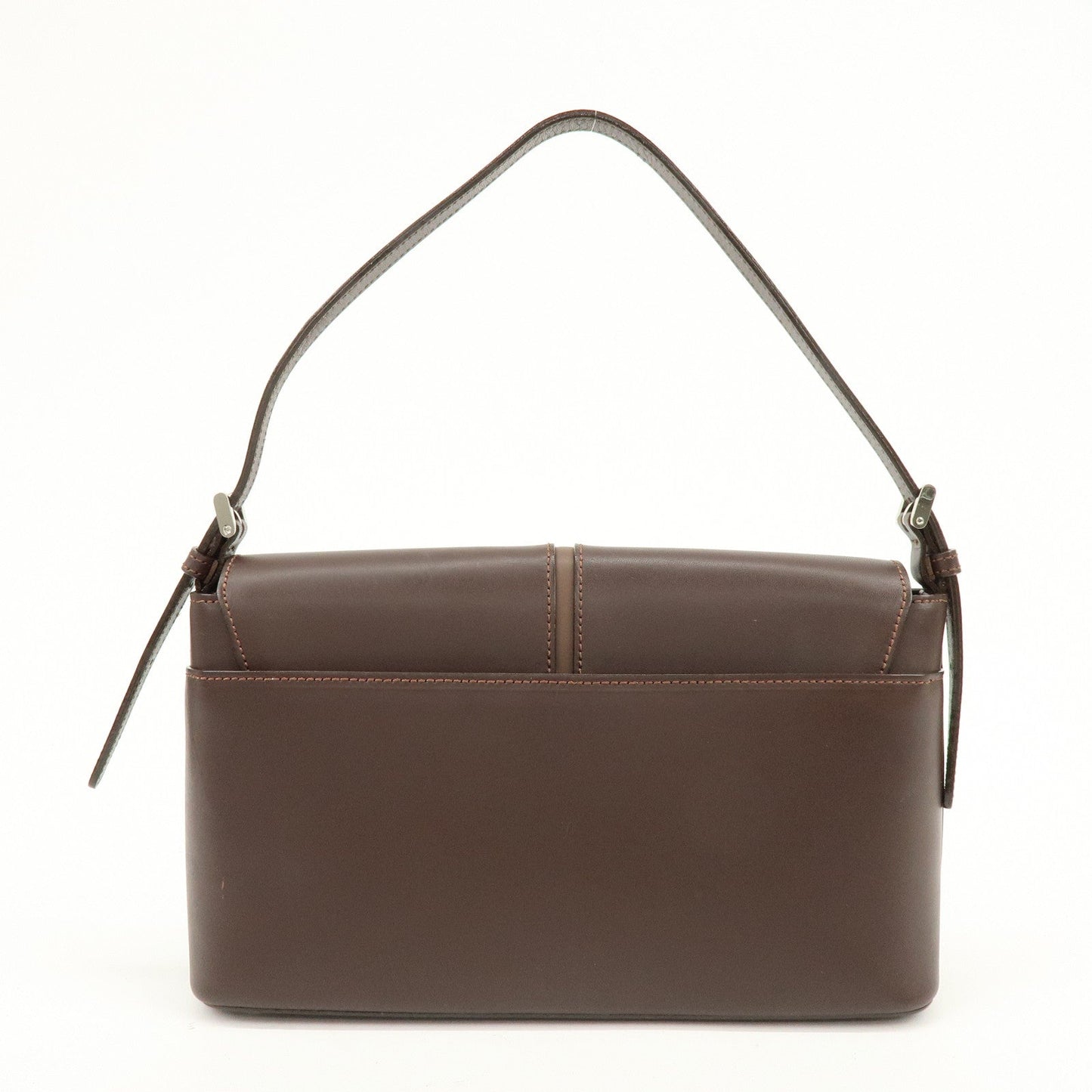 BURBERRY Leather Hand Bag Shoulder Bag Brown