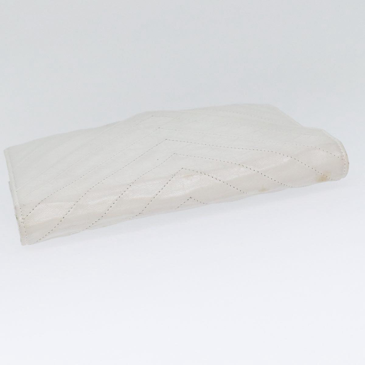 Saint Laurent Enveloppe  Leather Clutch Bag ()