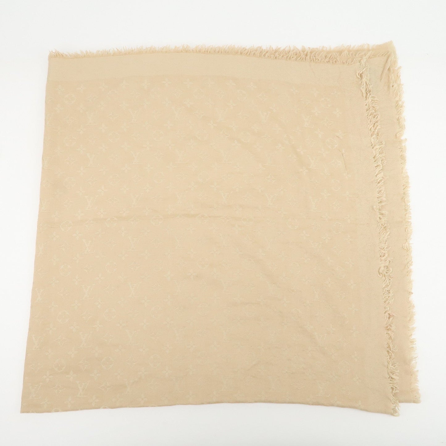 Louis Vuitton Monogram Wool Silk Shawl Dune M71360