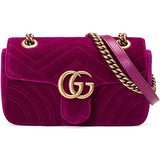 Gucci Quilted GG Mini Marmont Matelassé Crossbody Bag