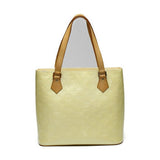 Louis Vuitton Cream Houston Vernis Tote Bag