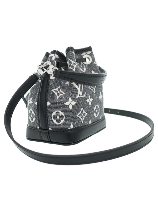 Louis Vuitton Monogram Jacquard Denim Nano Noe Shoulder Bag