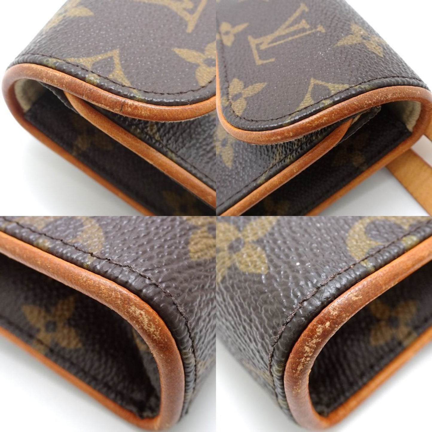 Louis Vuitton Pochette Florentine  Canvas Clutch Bag