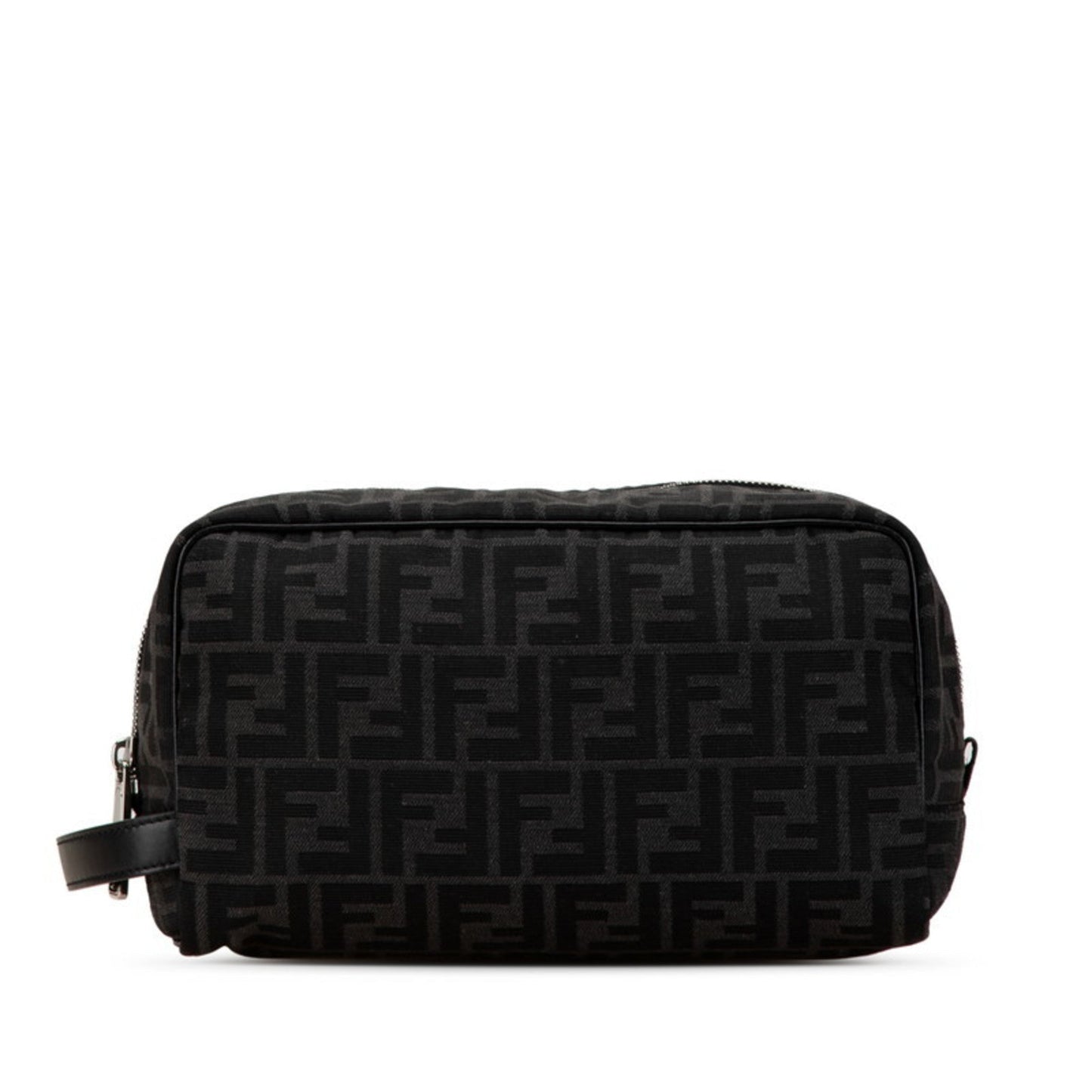 Fendi  Canvas Leather Clutch Bag Pouch (Pre-Owned)