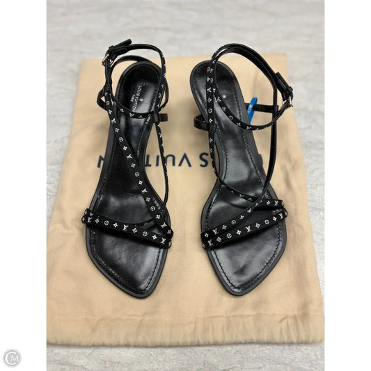 Sandals Luxury Designer By Louis Vuitton In Black, Size: 9