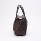 Chanel Brown Chocolate Bar Boston Bag with Silver Hardware