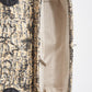 Chanel Printed Canvas Flap Bag with Black Leather Trim