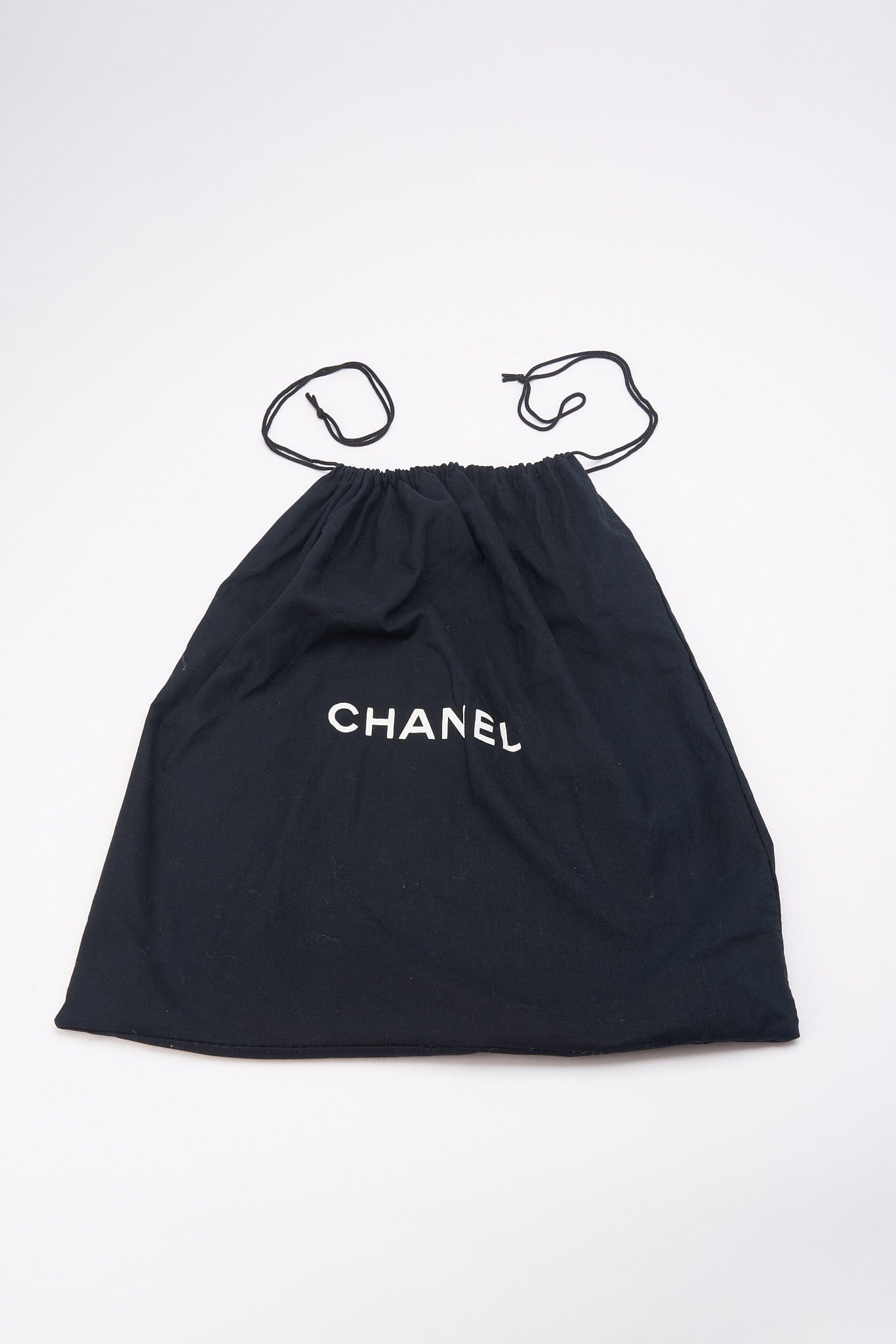 Chanel Printed Canvas Flap Bag with Black Leather Trim