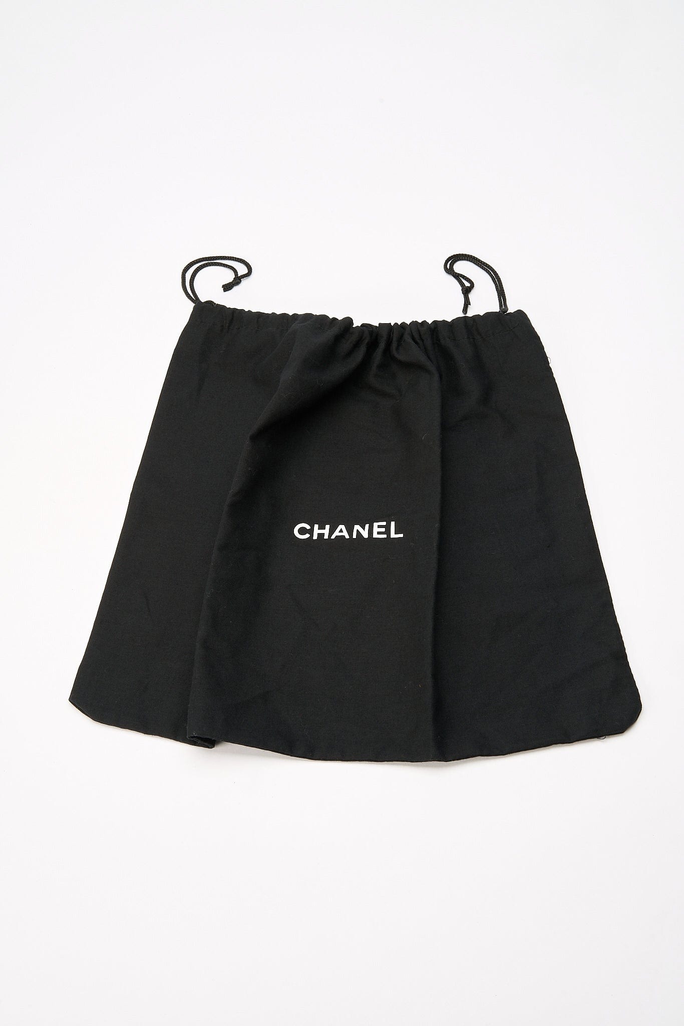 Chanel Black Textured Coated Nylon Single Flap Bag - Black
