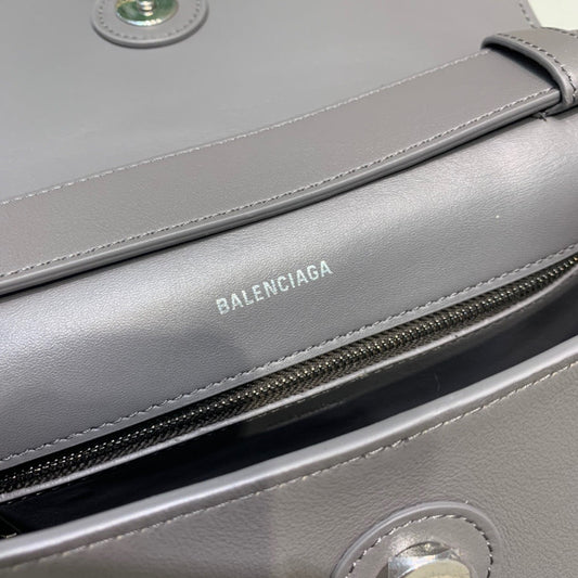 BLN-Ciaga Downtown Small Shoulder Bag In Gray, For Women,  Bags 11.8in/30Amelia67135329S1Y1604