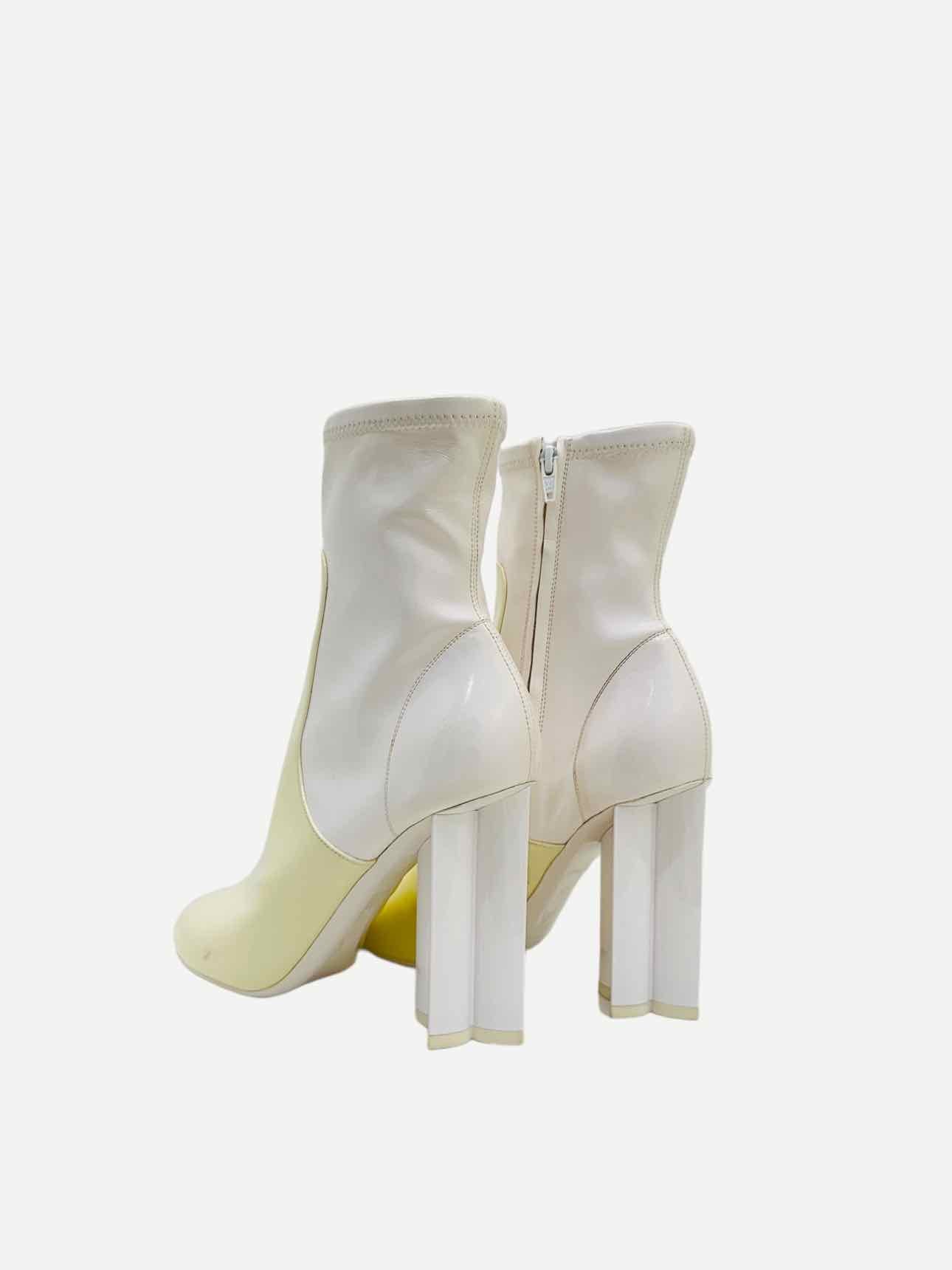LOUIS VUITTON Two Tone Off-white Size EU 37 Ankle Boots
