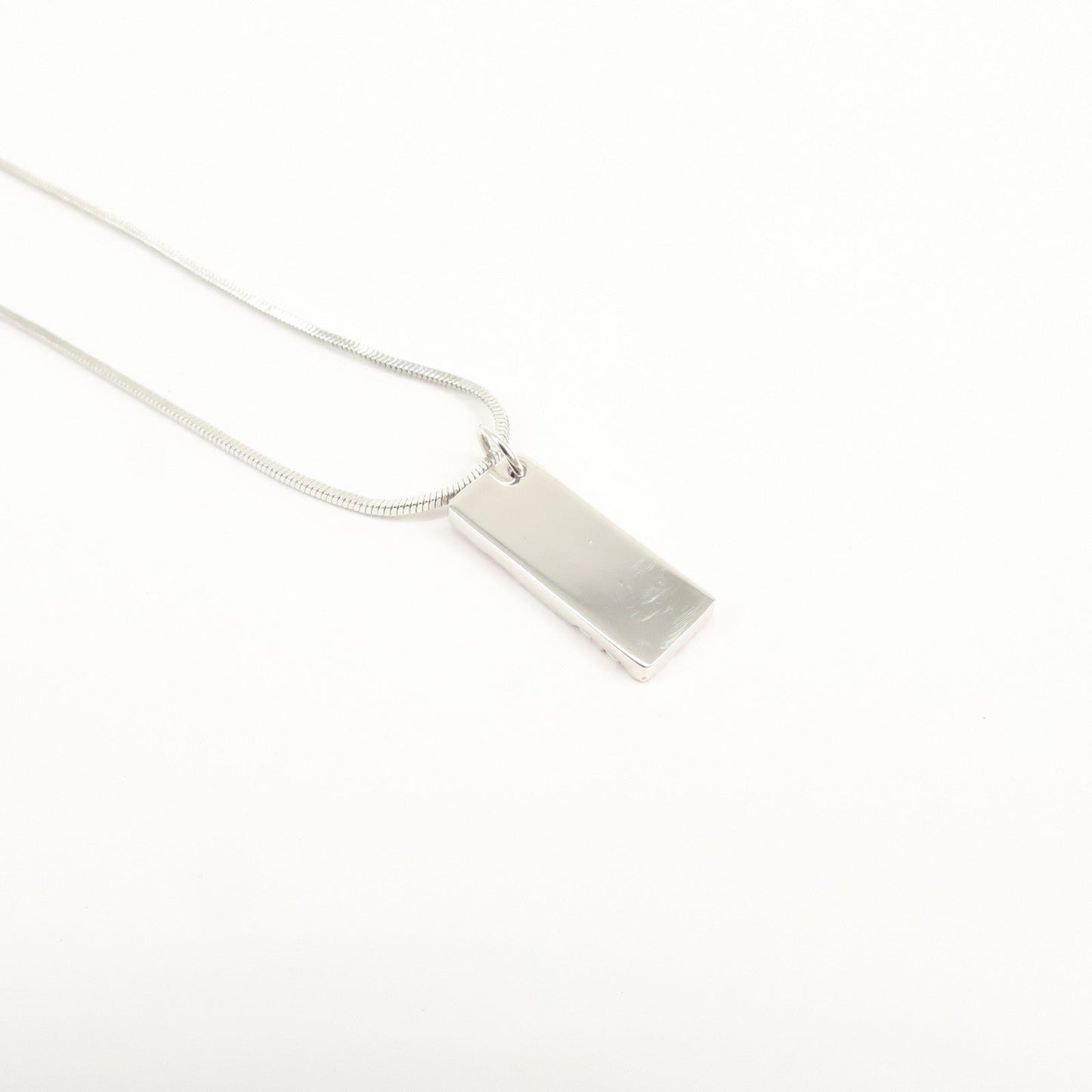 Christian Dior Trotter Logo Metal Necklace Pink Silver