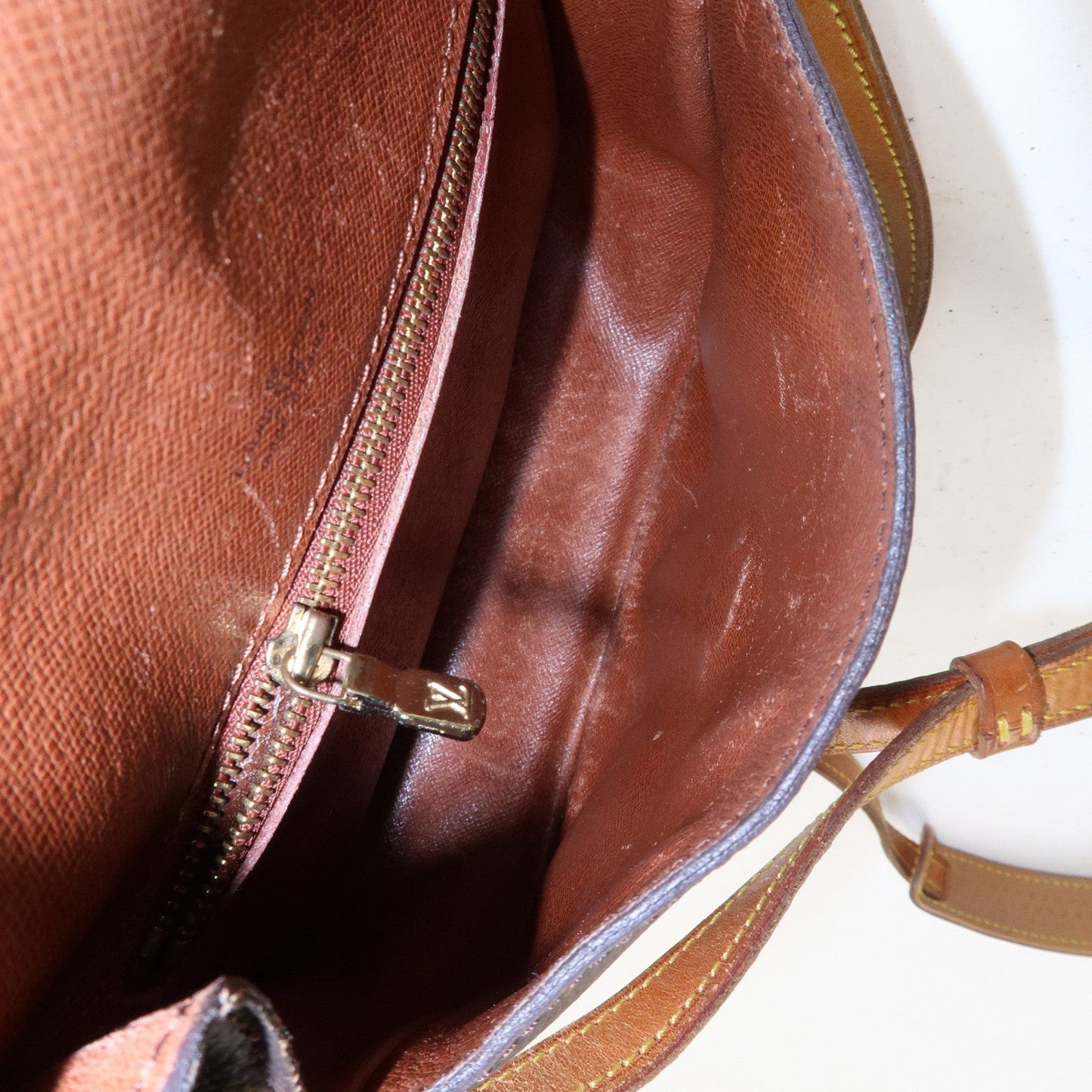 Louis Vuitton Monogram Saint Cloud MM Shoulder Bag Brown M51243