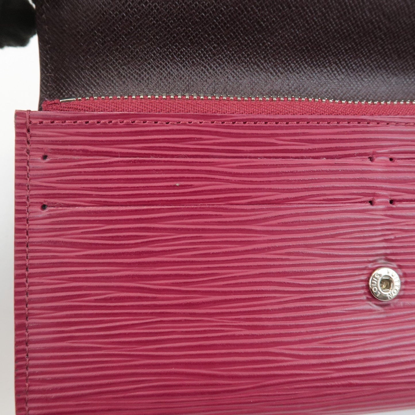 Louis Vuitton Epi Portefeuille Emily Wallet Fuchisa M60851
