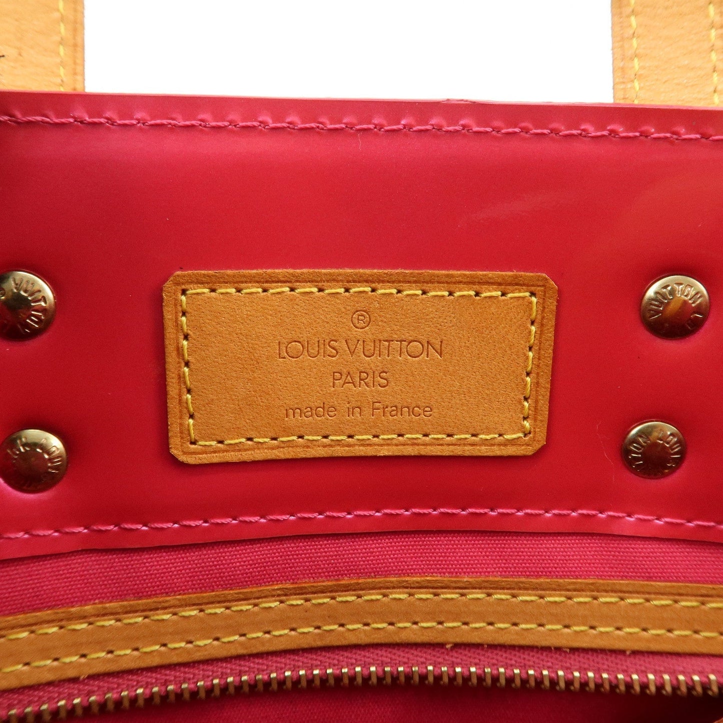 Louis Vuitton Monogram Vernis Lead PM Hand Bag Pink M91221