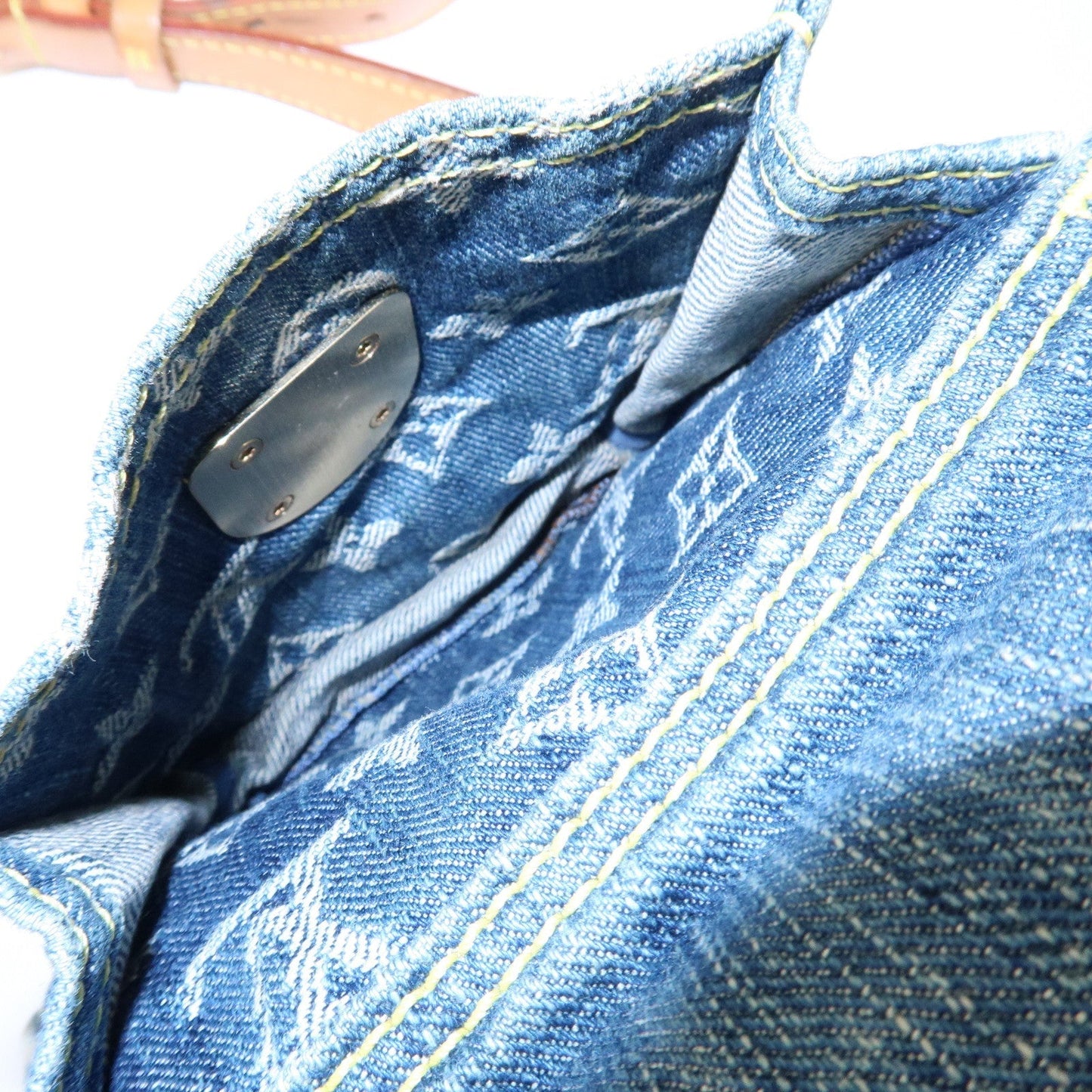 Louis Vuitton Monogram Denim Camera Bag Shoulder Bag Blue M95348