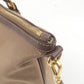 Prada Logo Jacquard Leather 2Way Tote Bag Beige Brown BR4253