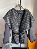 Luxury Louis Vuitton  Wrap Coat 025