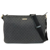 GUCCI GG Monogram GG Denim Shoulder Crossbody Bag Black 190628