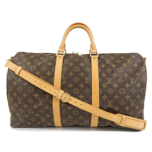 Louis Vuitton Monogram Keep All Bandouliere 50 Boston Bag M41416