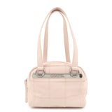CHANEL Chocolate Bar COCO Mark Caviarskin Mini Boston Bag A26134