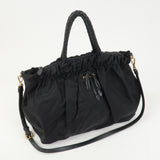 PRADA Tessuto Nylon Leather 2Way Bag Tote Bag Shoulder Bag BN1845