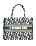 Christian Dior 2020 Blue Oblique Monogram Small Book Tote Bag