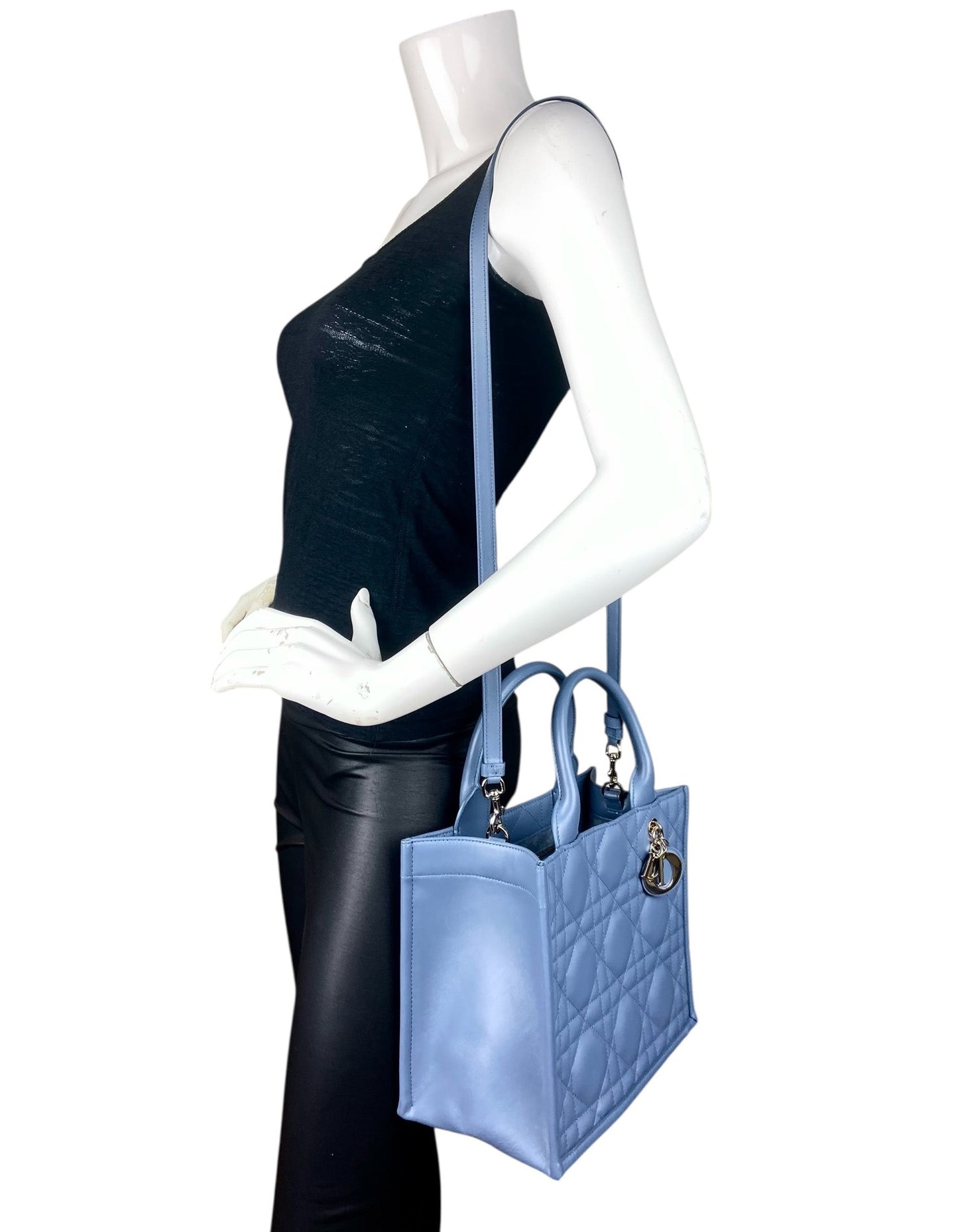 Dior Denim Blue Small Dior Book Tote