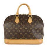 Louis Vuitton Monogram Alma Hand Bag Brown M51130