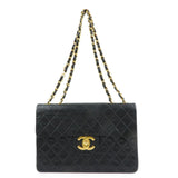 CHANEL Matelasse COCO Mark Chain Lamb Skin Shoulder Bag A01094