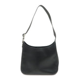 PRADA Logo Leather Shoulder Bag Crossbody Bag Black