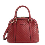 GUCCI Micro Guccissima Leather 2Way Hand Shoulder Bag Red 449654  d