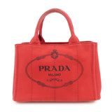 PRADA Logo Canapa Canvas Mini 2Way Bag Hand Shoulder Bag B2349G