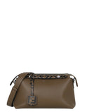 Fendi Brown Leather Monogram By The Way Medium Boston Bag