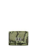 Fendi Green Tea Python Micro Trifold Wallet