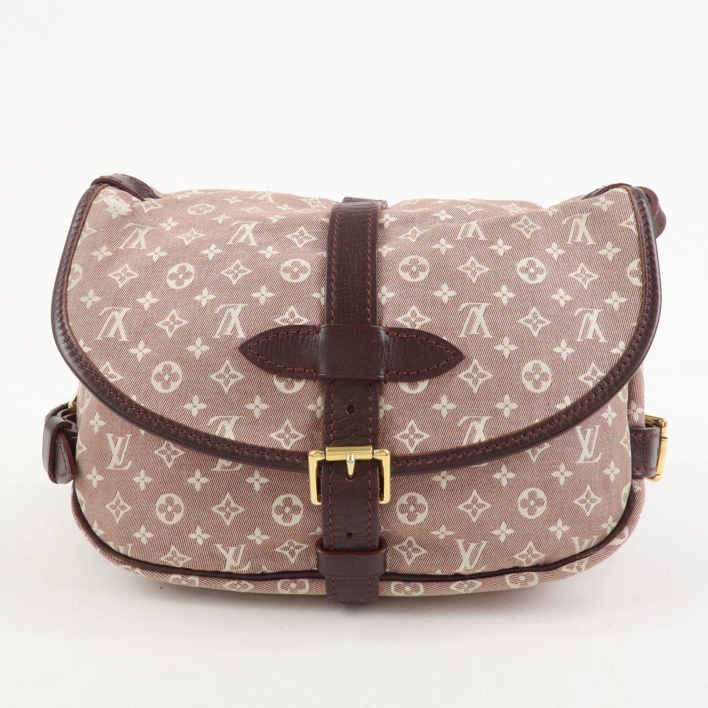 Louis Vuitton Monogram Idylle Saumur PM Shoulder Bag Sepia M40669