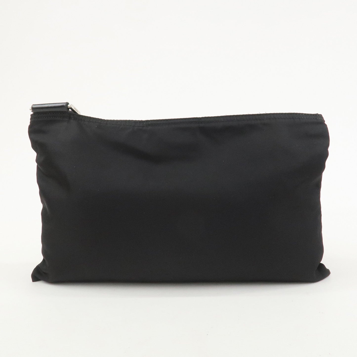 PRADA Triangle Logo Nylon Leather Shoulder Bag Crossbody Bag black